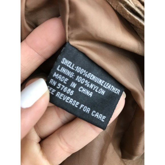 Charlotte Russe Women's Jacket Vintage 100% Leathe - Picture 11 of 11